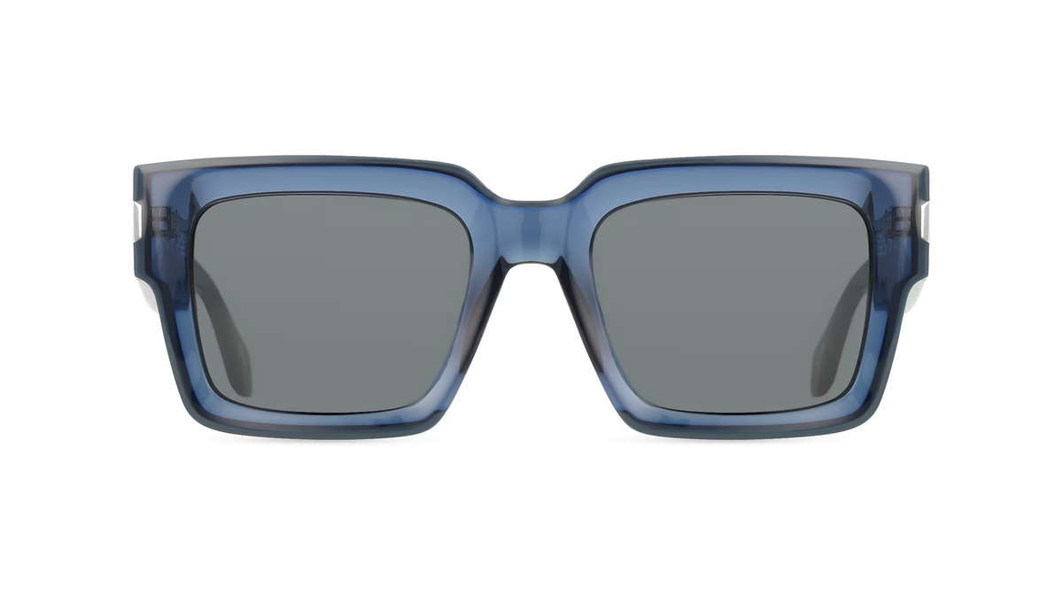 Just Cavalli SJC108V Sonnenbrille, Vollrand, Quadratisch, Acetat, Unisex, blau, grau - Bild 1