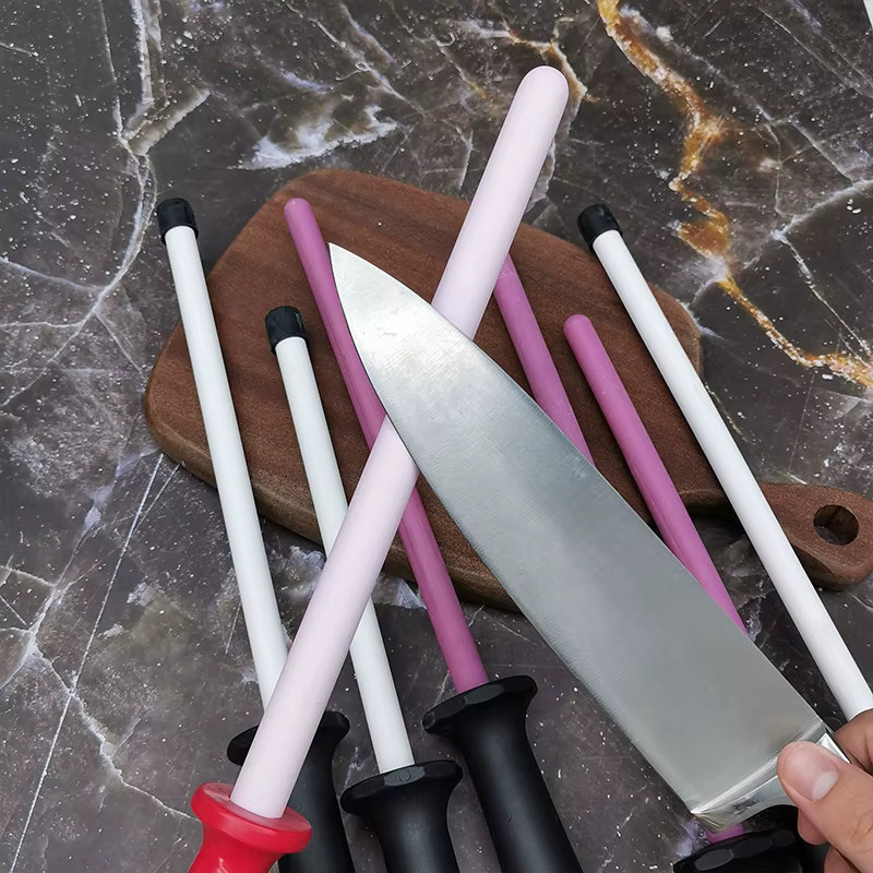 RSCHEF Keramik Messer Schleifstab zum Schärfen von Küchenmessern, rund, Multicolor - Bild 2