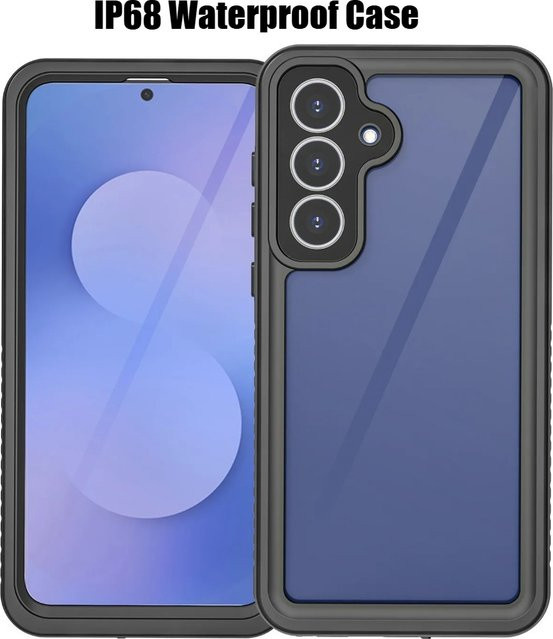 All-Inclusive Schutzhülle für Samsung Galaxy S25 FE, A56, A36, A26, A15, A25, A35, A55, A14, A17, A16 – Wasserdichte 360 Grad Handyhülle in Schwarz - Bild 1