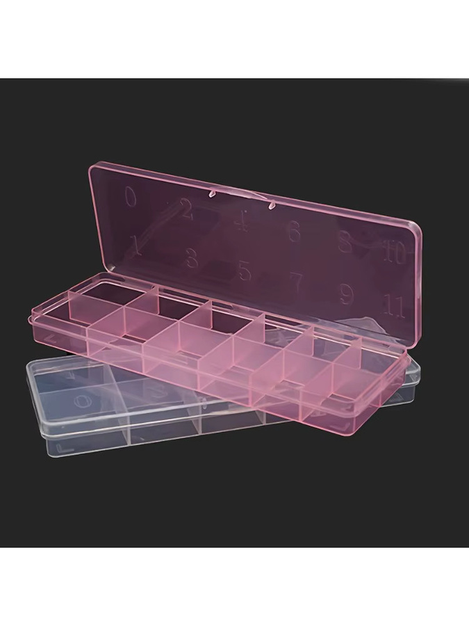 Define Beauty Aufbewahrungsbox aus Kunststoff, 12 Fächer, transparent - Bild 4