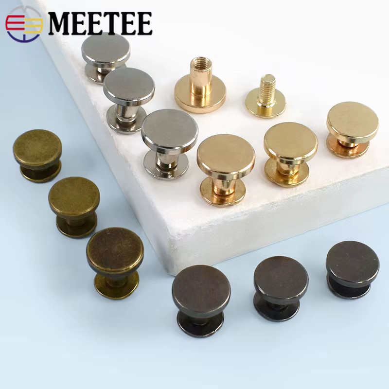 Meetee Flachkopf-Metallschrauben aus Stahl in Schwarz für DIY Hardware Zubehör, 5-8mm - Bild 2
