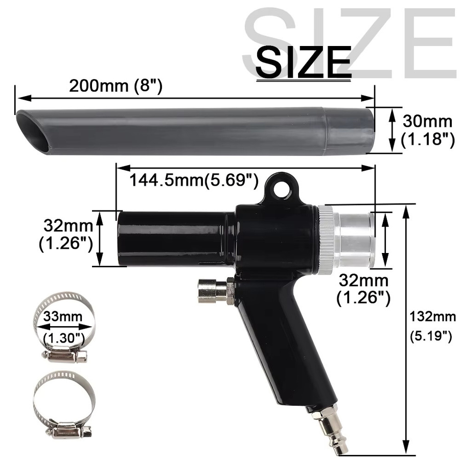 NuoDunco Handheld Luftblaspistole und Kompressor als Dual-Zweck Reinigungsgerät für Auto und Staub - Bild 2
