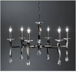 Brumberg Pendelleuchte in Schwarzchrom mit E14 Glühlampe - Bild 1