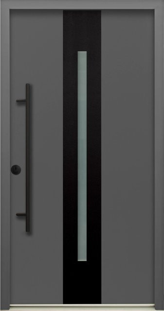 Splendoor Sicherheits-Haustür ThermoSpace Prime Dublin RC2 in Anthrazit-Schwarz mit Glaseinsatz, B: 110 cm, H: 210 cm - Bild 1