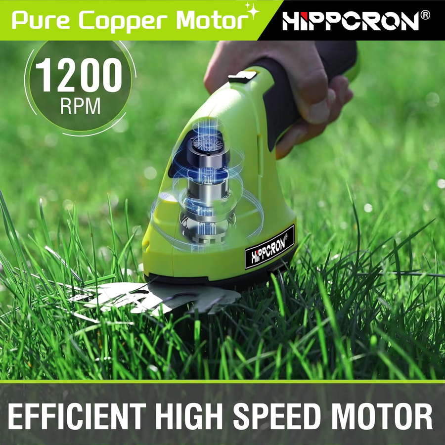 Hippcron 2-in-1 Elektrischer Heckenschneider und Strauchschneider in Grün - Bild 3