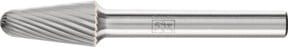 PFERD Hartmetall Frässtift Rundkegel KEL Ø 10x20mm Schaft-Ø 6 mm Z3 universal mittel silber - Bild 1