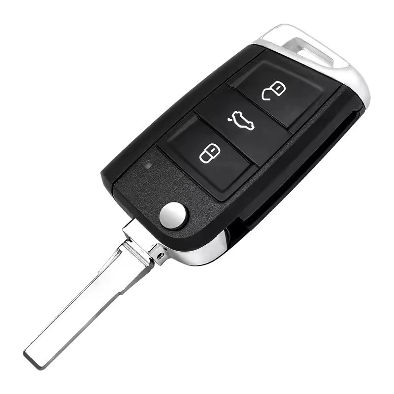 KEYECU Smart Keyless Remote Key Fob für Volkswagen Golf Polo Touran MQB48, Farbe: Schwarz, 433 MHz - Bild 2