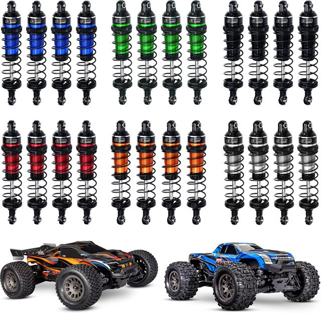 GPM Traxxas Mini Maxx RC Auto, Stoßdämpfer, Metall, Grau - Bild 1