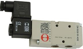 Riegler 3/2-Wegeventil elektropneumatisch monostabil G 1/2 NC grau - Bild 1
