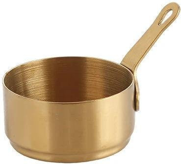 Antihaftbeschichteter Mini-Saucentopf aus Edelstahl in Gold von Yiran Furniture - Bild 1