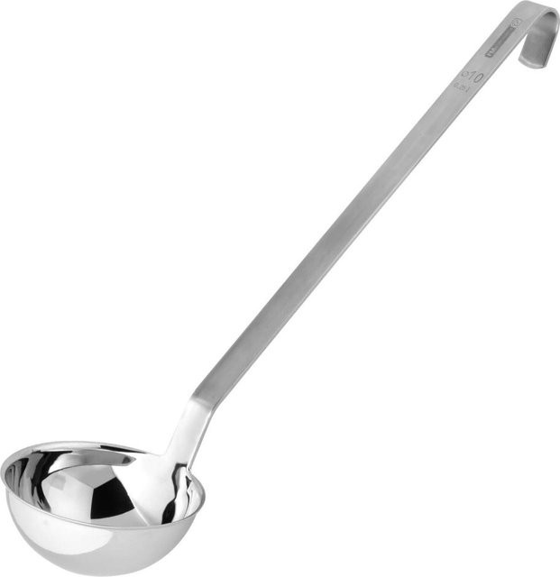 FMprofessional Profi-Schöpflöffel aus Edelstahl in Silber, rund, spülmaschinenfest - Bild 1