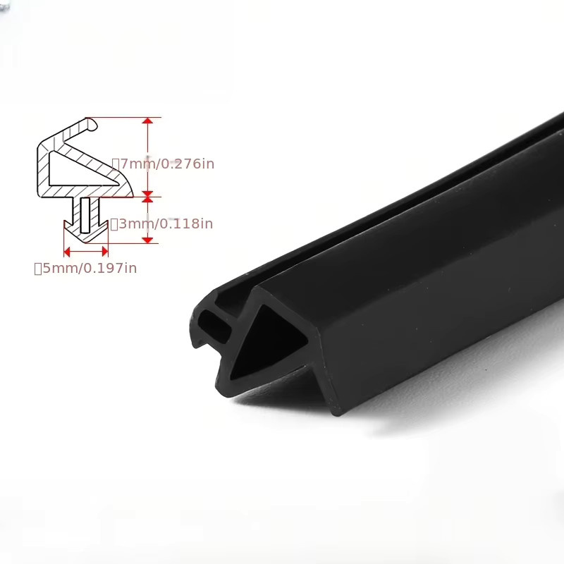 Winddichte und wasserdichte Fensterdichtungsstreifen aus schwarzem EPDM-Gummi für nach innen öffnende Fenster zur Schalldämmung - Bild 2