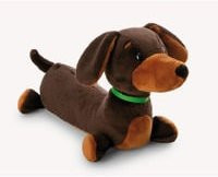 Nici Kuscheltier Dackel liegend, braun, Länge: 27 cm - Bild 1