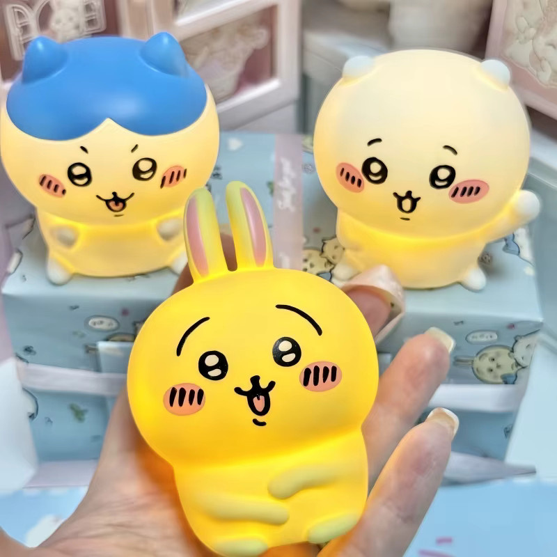 Bandai jiyiLED Nachtlicht Usagi Hachiware Silikonlampe mit sanftem Licht für Kinder und Fans - Bild 2