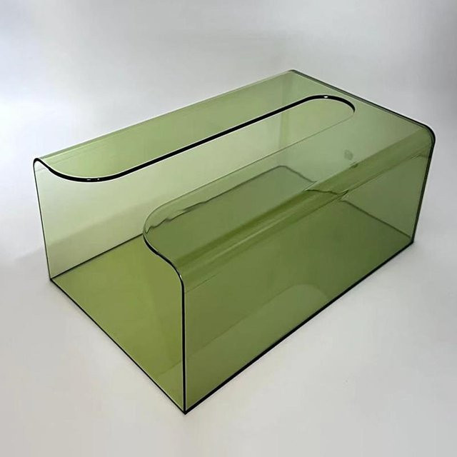 Selbstklebende Taschentuchbox zur Wandmontage für das Badezimmer, multifunktionale Aufbewahrungsbox für Papierhandtücher in Beige und Green, B/T/H: 19,0 x 12,0 x 19,0 cm - Bild 1