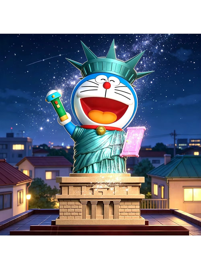 Bandai Doraemon Cosplay Freiheitsstatue, Actionfigur, Einzelfigur, Bunt / Mehrfarbig - Bild 3