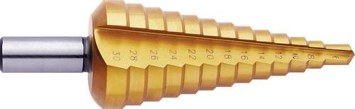 Exact 5343 HSS Stufenbohrer mit TiN-Beschichtung in Gold, Gesamtlänge: 80 mm - Bild 1