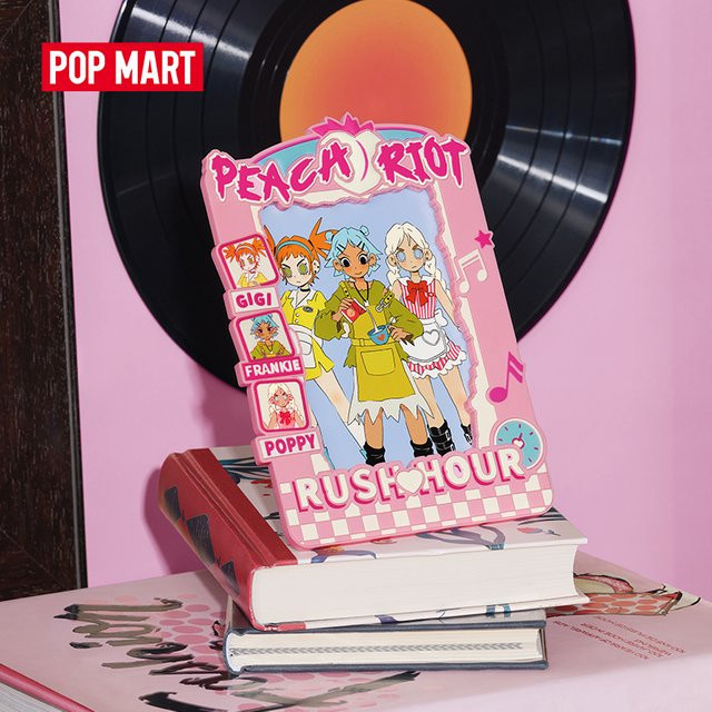 POP MART Peach Riot Rush Hour Series Fotorahmen in Pink, B/H: 15 x 10 cm - Bild 1