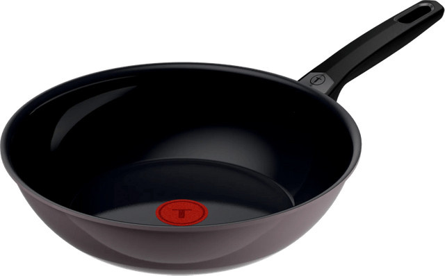 Tefal Ceramic Control Wok aus Aluminium in Grau mit Keramikbeschichtung, Durchmesser: 28 cm - Bild 1