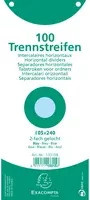 Exacompta Trennstreifen aus Papier in Blau, PEFC-zertifiziert - Bild 1