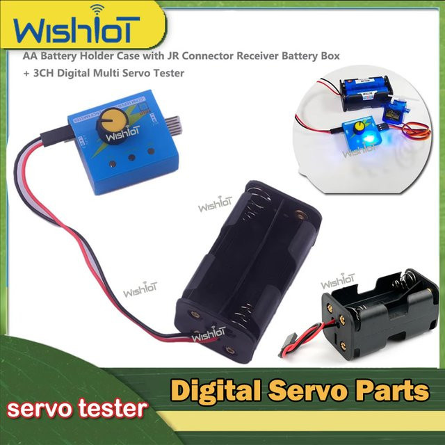 Wishiot 3CH Digital Servo Tester RC Konsistenz CCMP Master Speed Controller Checker, Zubehör, Blau - Bild 1