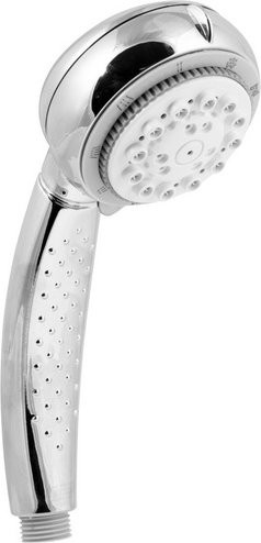 Cornat Handbrause rund in Chrom und Silber mit Anti-Limescale-Funktion, Durchmesser: 7,2 cm - Bild 1