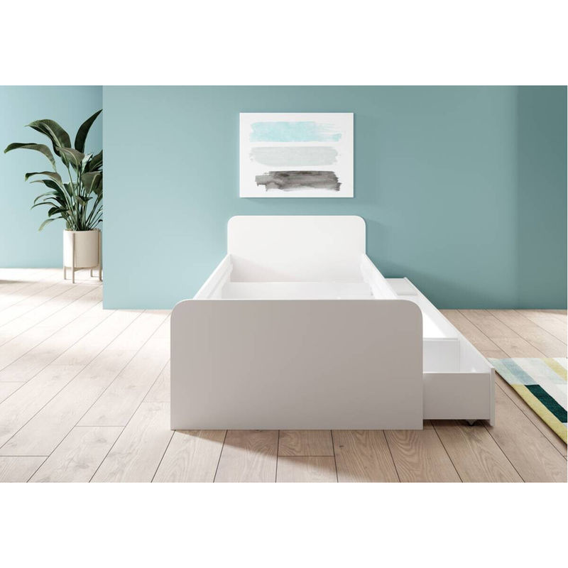 Boro Jugendbett in Weiß mit Schubladen für Kinder, Liegefläche B/L: 90 x 200 cm - Bild 4
