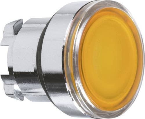 Schneider Electric ZB4BA58 Leuchtdrucktaster-Frontelement mit 1 Taste und Druckentriegelung in Gelb - Bild 1
