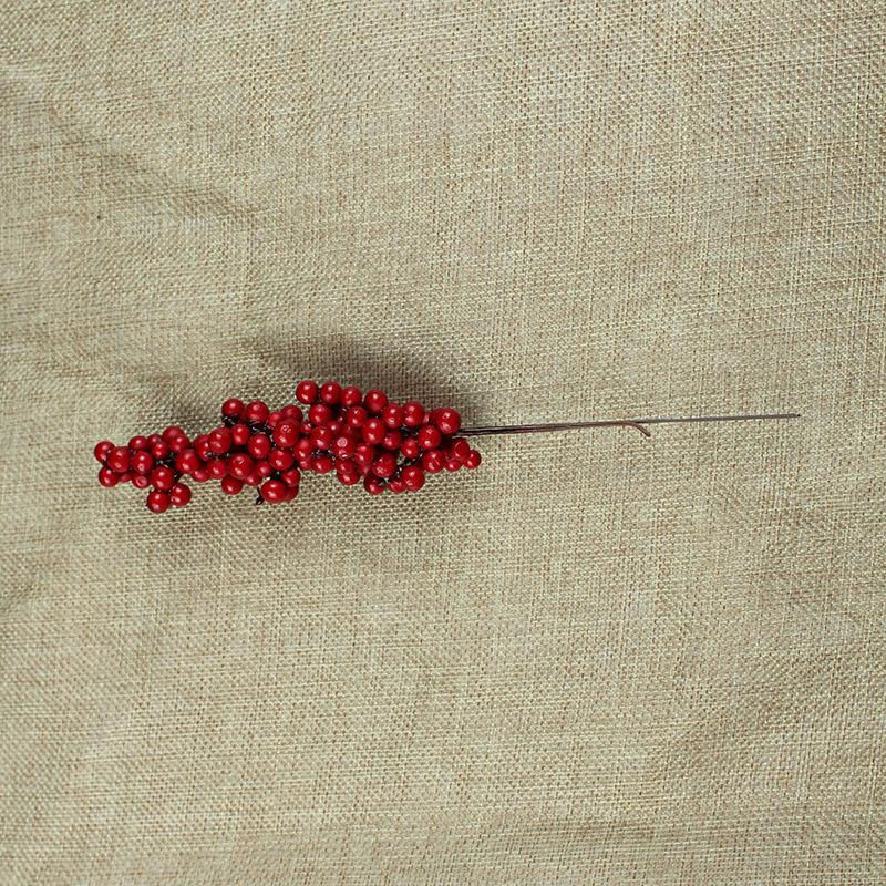Tooarts Künstliche Weihnachtsbeeren mit Glitzer in Rot als Dekoration für Weihnachten und Hochzeiten - Bild 3