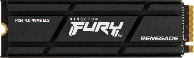 Kingston FURY Renegade NVMe M.2 SSD 1TB PCIe 4.0 x4 mit integriertem Kühlkörper in Schwarz - Bild 1