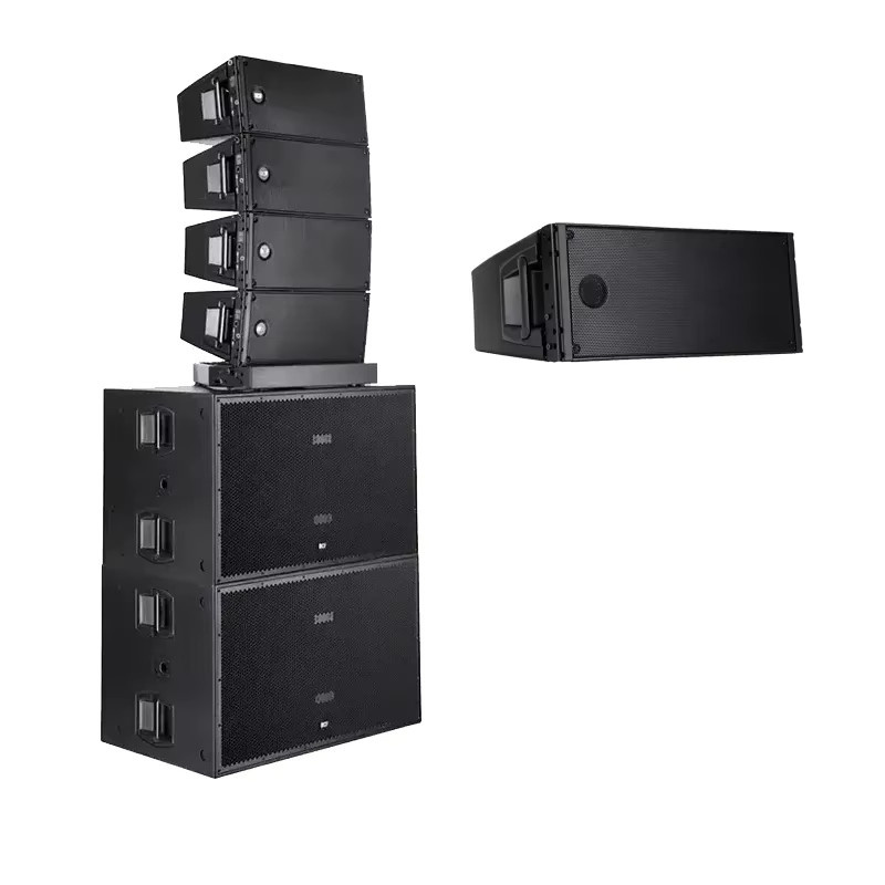 Pro Audio HDL 20-A Aktives Doppel-10-Zoll-Line-Array-Lautsprecher Set, 2 Stück, 1600W Zweiwege PA-Soundsystem, Schwarz - Bild 3