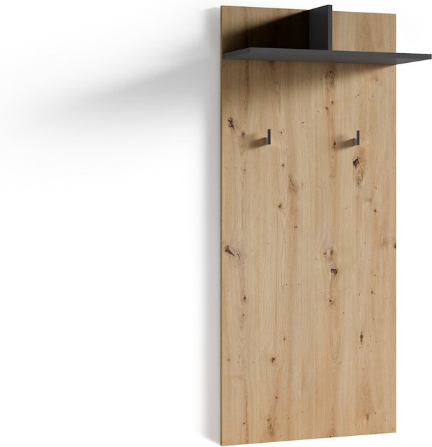 byLIVING Wandpaneel BEN in Eiche und Anthrazit, B/H/T: 60 x 136 x 27 cm - Bild 1