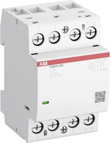 ABB ESB40-30N-07 R0730 Installationsschütz mit 3 Schließern, 40A, Weiß - Bild 1