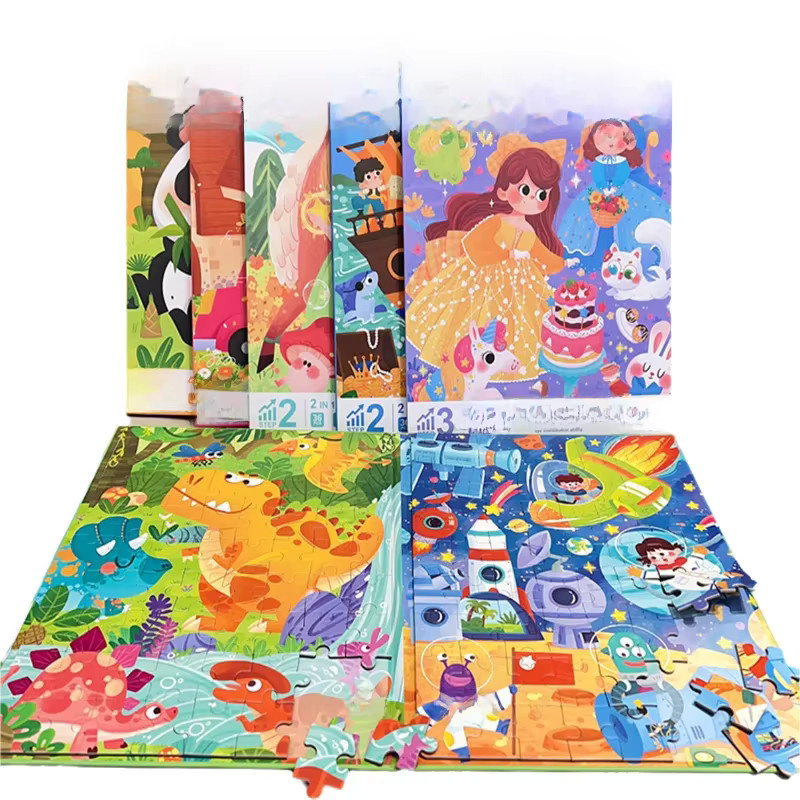 Datgo Holz Puzzle Magnetisches 3D-Rätsel Buch Lernspielzeug ab 3 Jahren - Bild 5