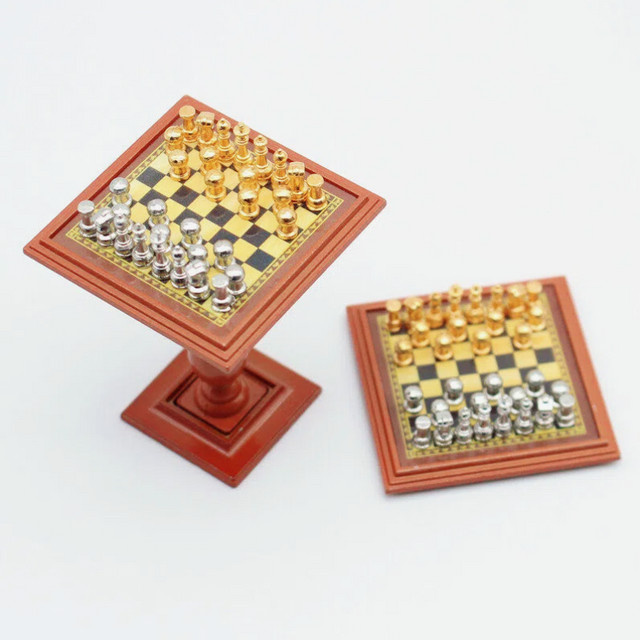 DIAPER&CORED Internationales Schach Set, Miniatur Legierung, 1-teiliges Set - Bild 1