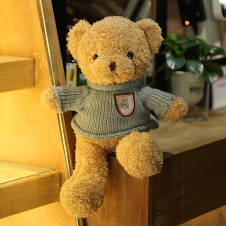 Bär Plüschtier mit Sweatshirt Pullover 30cm