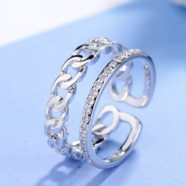 SAY Moissanit-Ring, 925 Silber, Damen - Bild 1