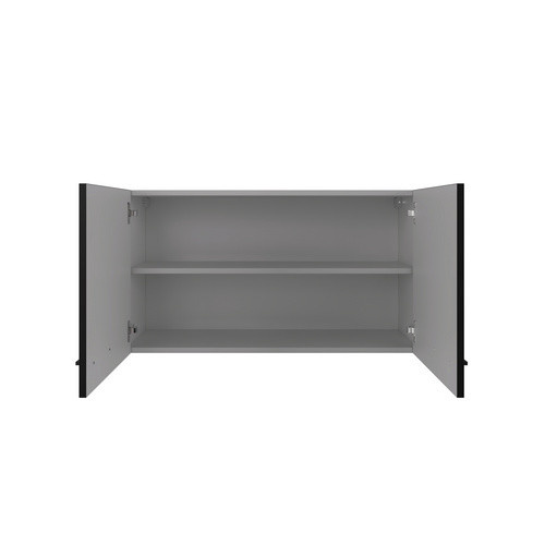Flex-Well Küchen-Oberschrank Capri Schwarz Matt Endgrain Oak B/H/T: 100 x 54,8 x 32 cm - Bild 3