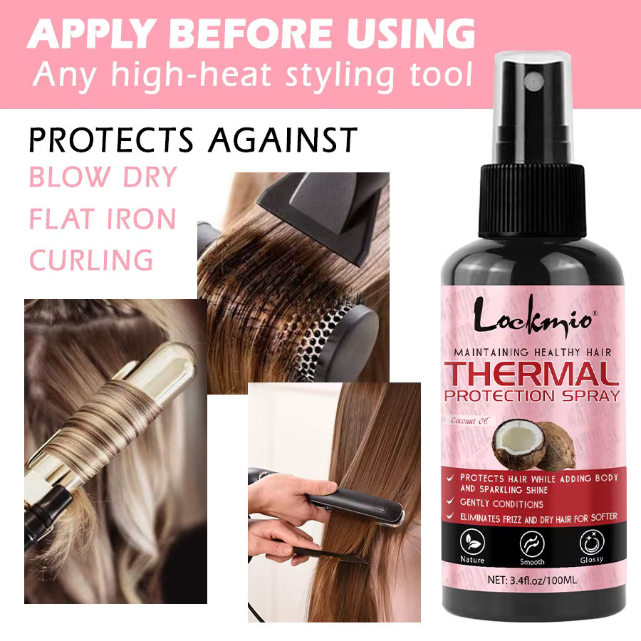 lockmio Batana-Öl Shampoo Thermoschutzspray, Trockenes Haar - Bild 5