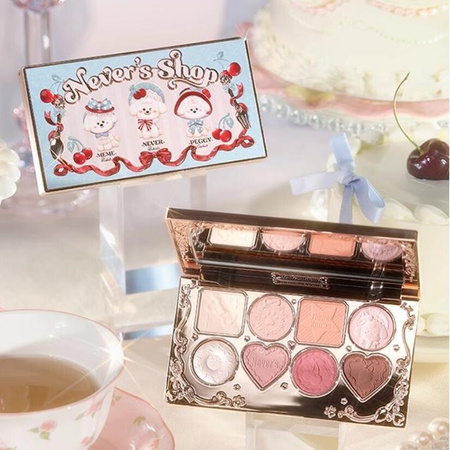 Flower Knows Never's Shop Collection Lidschatten-Palette, 8 Farben, Matt & Schimmernd