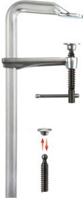 Bessey Ganzstahl-Schraubzwinge GZ-K 1250/120 in Silber - Bild 1