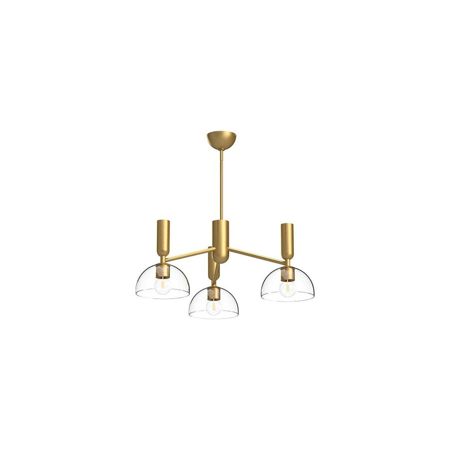 Alora Mood Jude Kronleuchter in Gold/Messing mit transparentem Glas - Bild 1