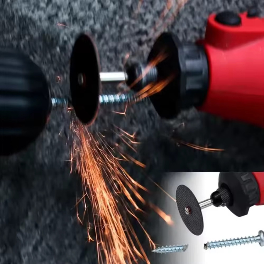 SI FANG 22 Stück Mini-Schleifscheiben 32 mm mit Dornen für Dremel Rotationswerkzeuge zur Metallbearbeitung - Bild 2