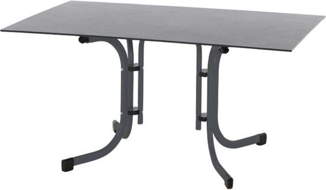 Siena Garden Klapptisch Sola Rechteckig HPL Anthrazit B/T: 140 x 90 cm - Bild 1