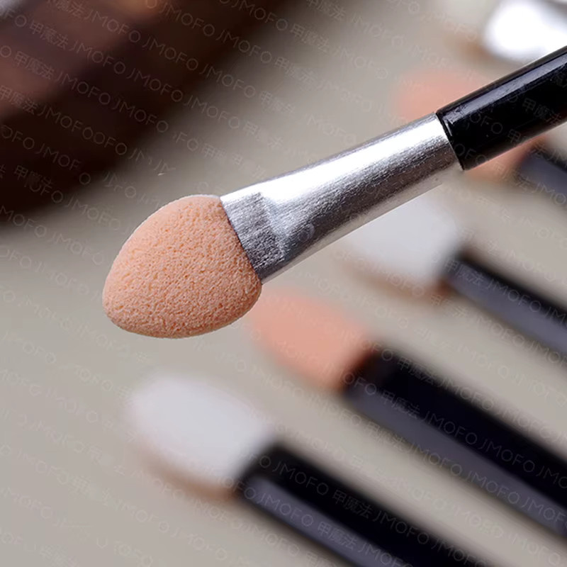 10 Stück Nagelpuder-Pinsel Schwamm, Einweg Doppelseitiger Lidschatten-Applikator, Medium, für Augen - Bild 3