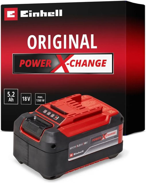Einhell Power X-Change Plus Akku 18 V 5,2 Ah in Rot/Schwarz - Bild 1