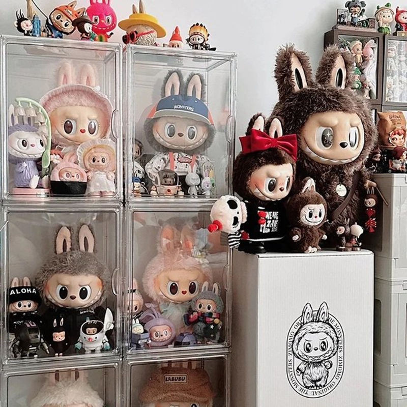 Labubu Display Box Transparent aus Kunststoff für Blind Box Modelle und Vinyl Figuren als rechteckige Vitrine - Bild 1
