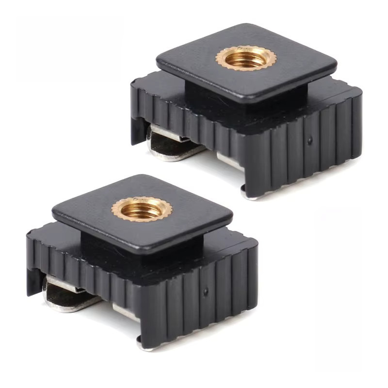 SAFENH Universal Blitzschuh Adapter Halterung mit 1/4 Zoll Schraubgewinde für Stativ und Studio Fotografie Zubehör in Schwarz - Bild 3
