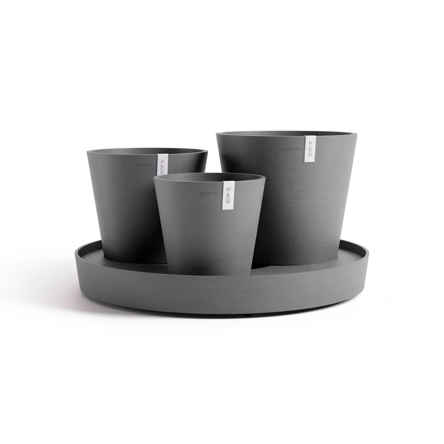 Ecopots Pflanztopf Dubai Grau Durchmesser: 57 cm, Höhe: 30 cm - Bild 2