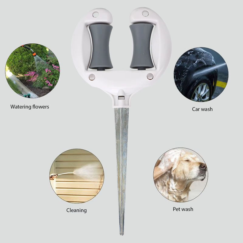 Fdit Schlauch-Spike-Halter zur Positionierung von Gartenschläuchen und Wasserrohren - Bild 2